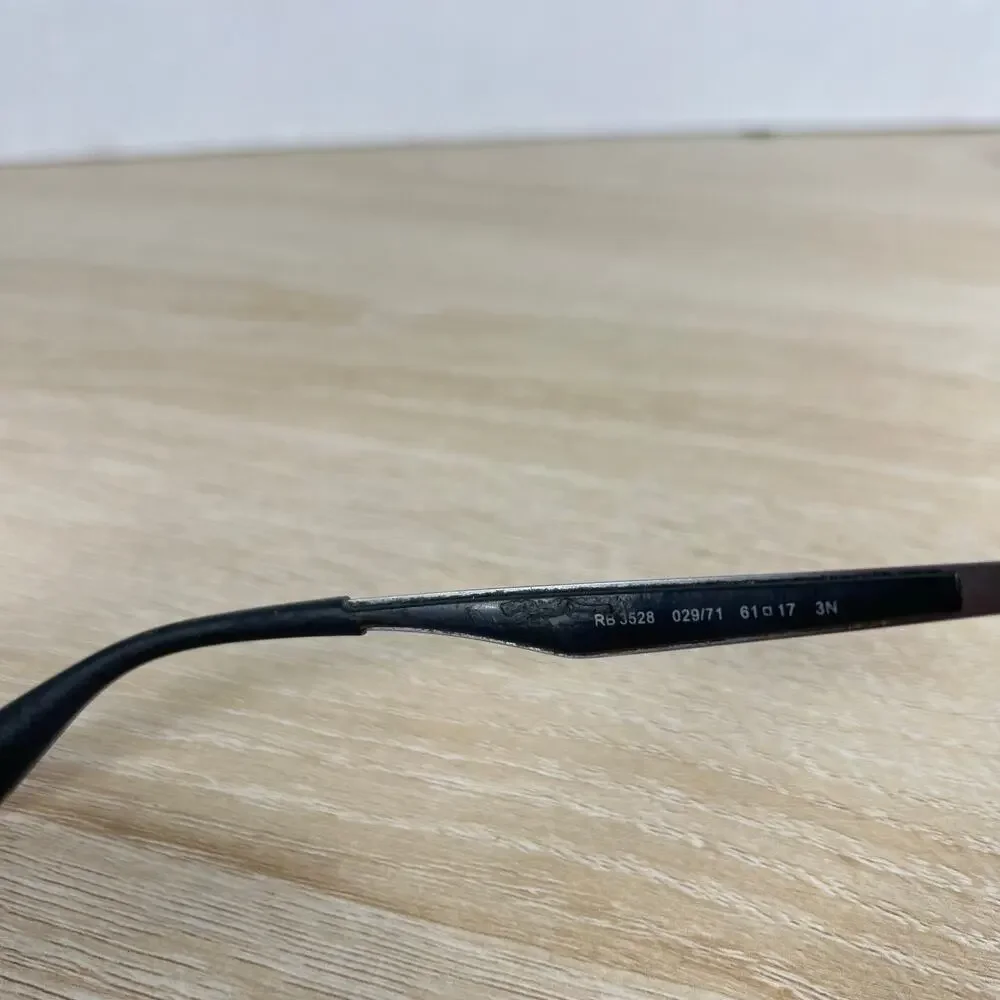 Ray-Ban RB3528 029/71 Sunglasses Eyeglasses Gray Metal FRAMES ONLY 61-17-145